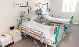 Intensive Care Unit With Ventilator